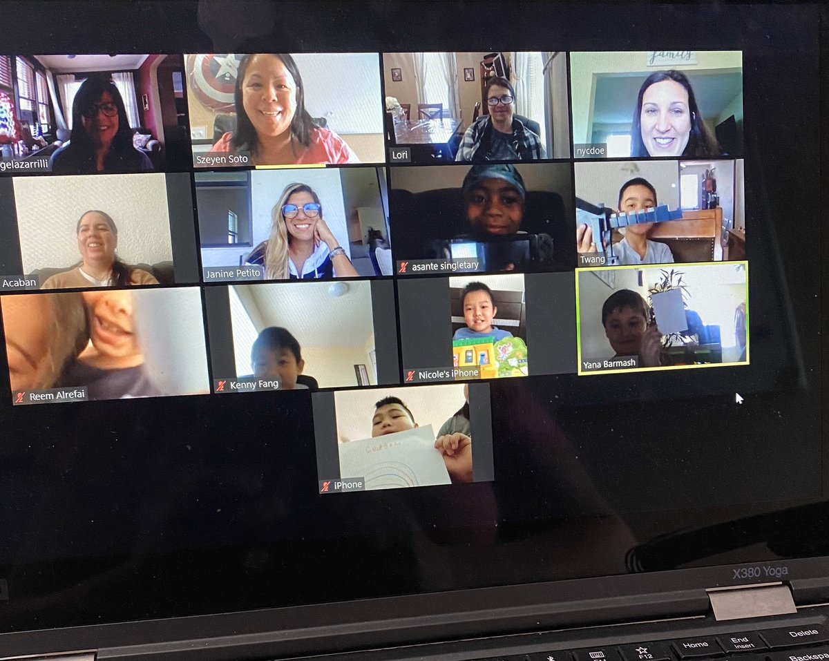 Ceesoto3's tweet photo. First “Zoom Show and Tell” = Success! Lots of smiles and some tears. Didn’t realize how much I miss and need these kiddos @THEPubSchool13 @Angela_Zarrilli @VPanzella14 https://t.co/dg4o7uH1sp