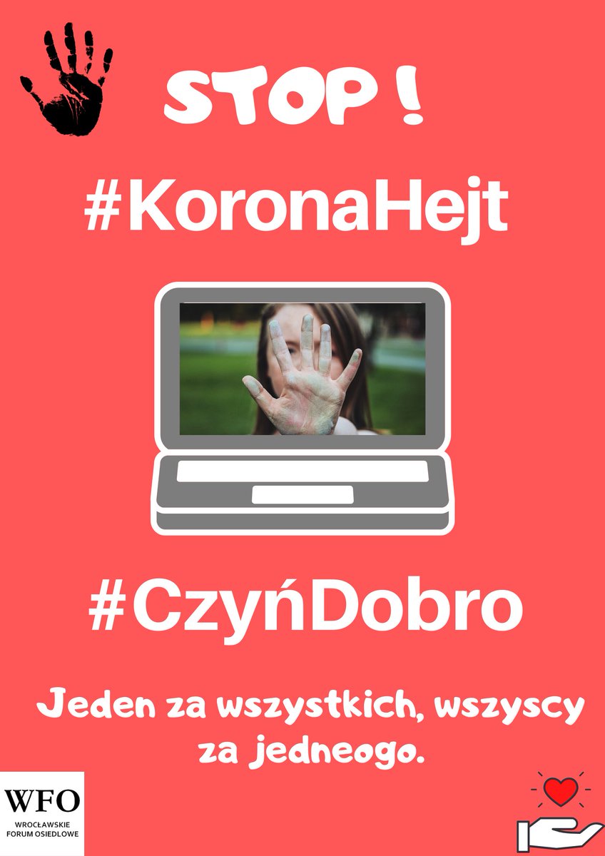 #Koronawirus #koronaHejt #KoronawirusWPolsce #czynDobro #DziałajmyRazem