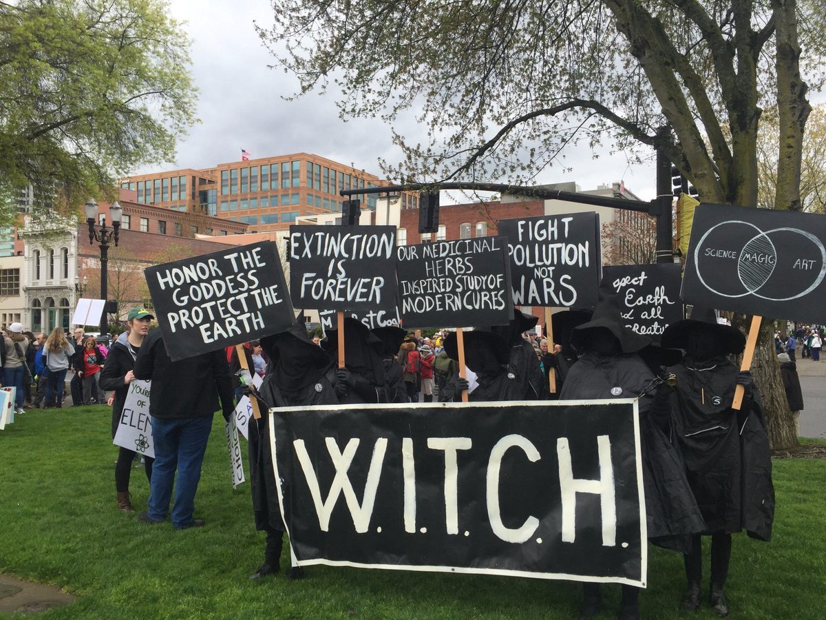 1) On today: the history of the Women& #39;s International Terrorist Conspiracy from Hell (W.I.T.C.H. - get it?), the rad work that WITCH is doing in the 21st century, and how the specter of The Witch is still haunting American politics  #NUwitches