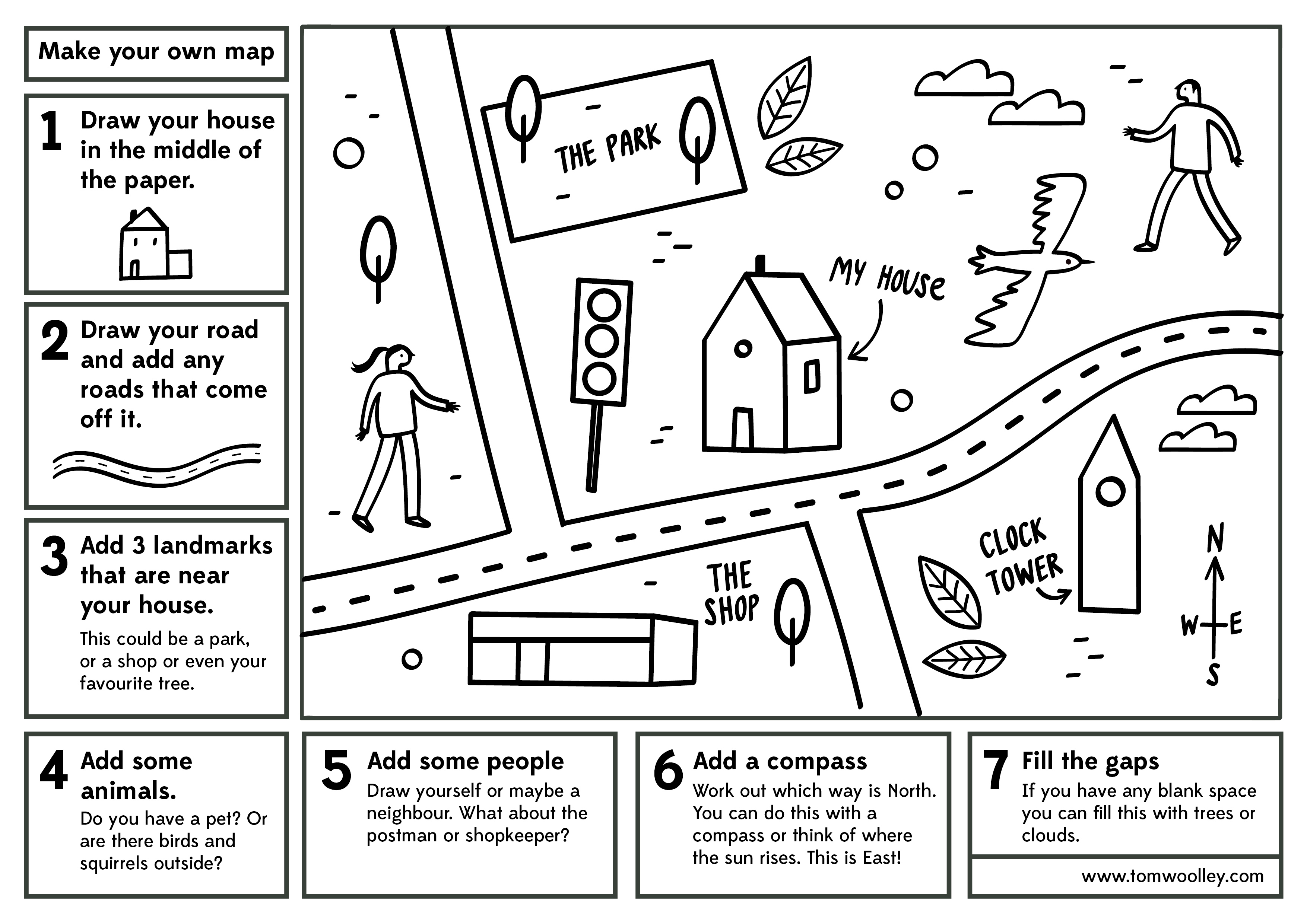 Map Your Neighborhood Worksheet Tom Woolley 🐦 On Twitter: "You Can Download A Free Kids Worksheet From My  Site That Helps You Make Your Own Map Of Your Local Neighbourhood:  Https://T.co/Tc6Hh9Tczj Maybe Map Your Daily Lockdown