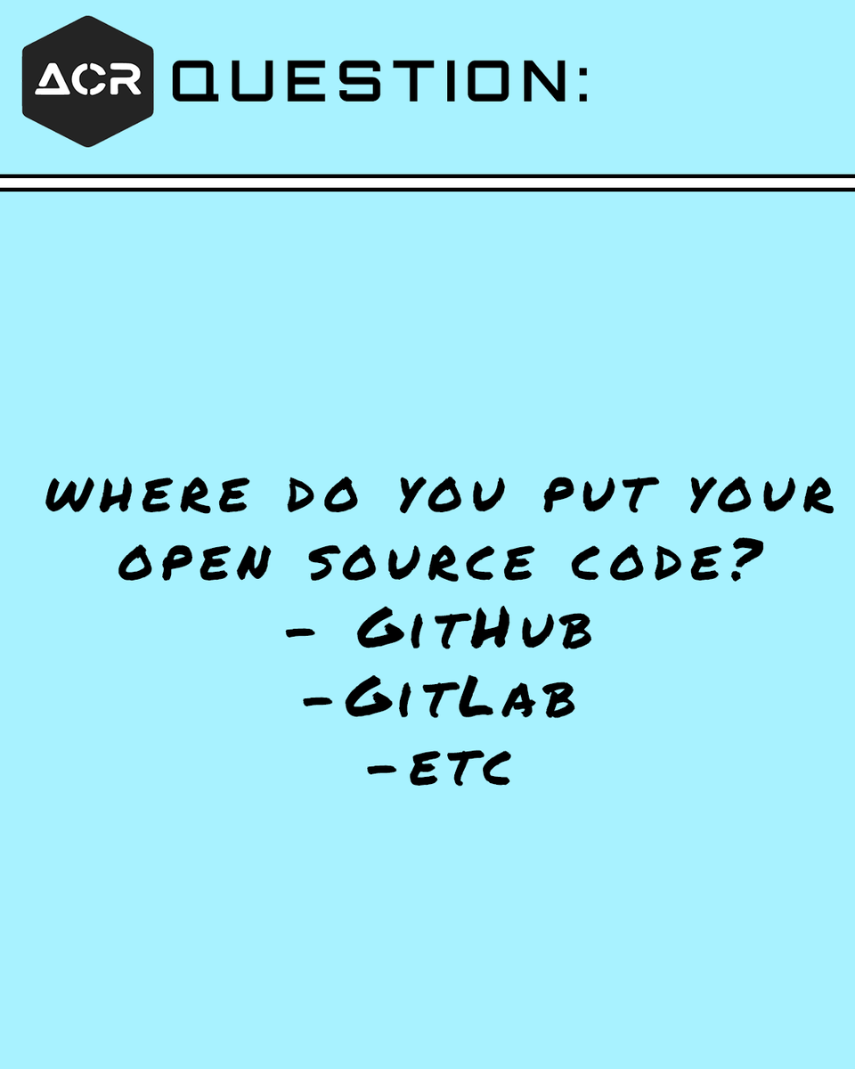 acroynon's tweet image. Where do you store all your code: GitHub, GitLab, external hard drives, etc?
#askadev #programming #askdeveloper #devcommunity