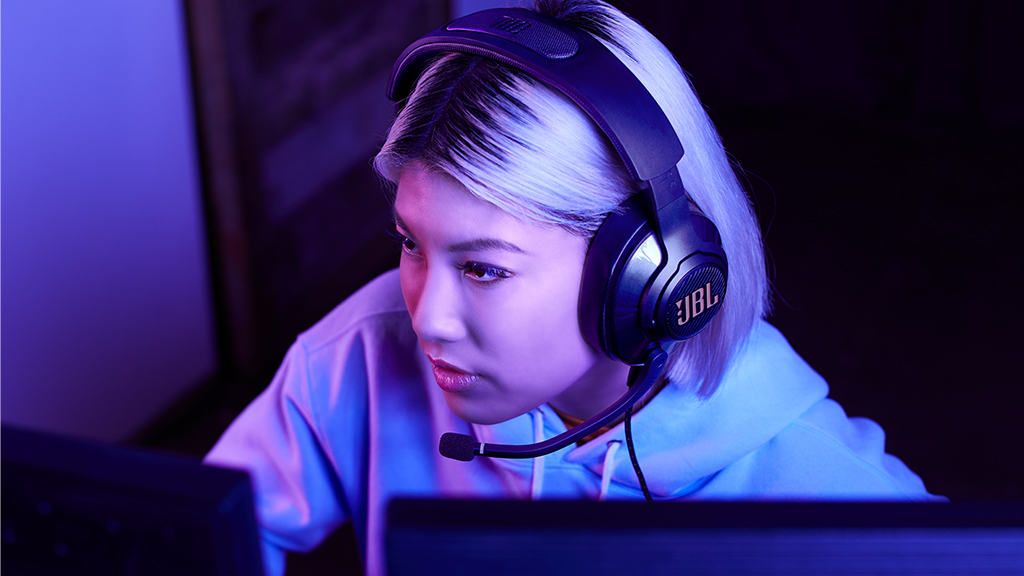 Get lost in the game with exclusive JBL QuantumSURROUND sound technology. #JBLQuantumRange