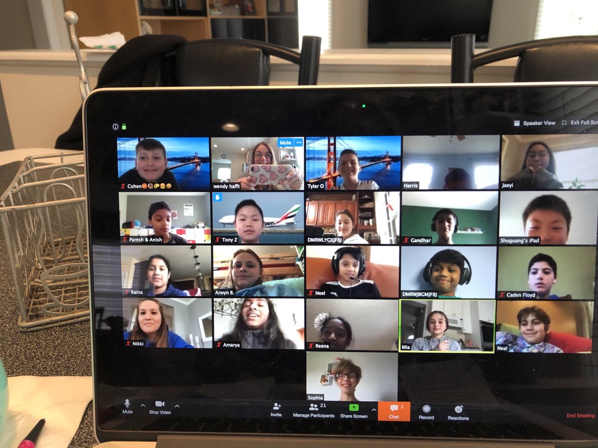 So fun to see the class on Zoom today! Better together!#inspire96