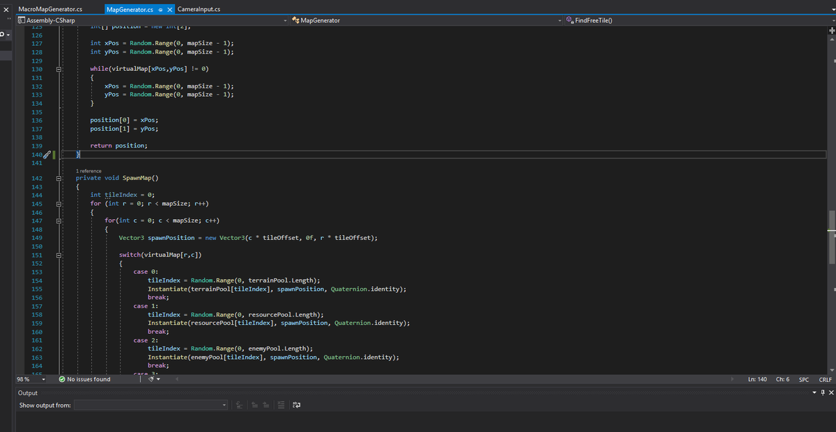 StudiosRetry's tweet photo. Coding some procedural map generation 👾 #ProceduralArt #gamedev #IndieGameDev #indiegames  #unity3d #gamejourney https://t.co/fLZ2EKPRHC