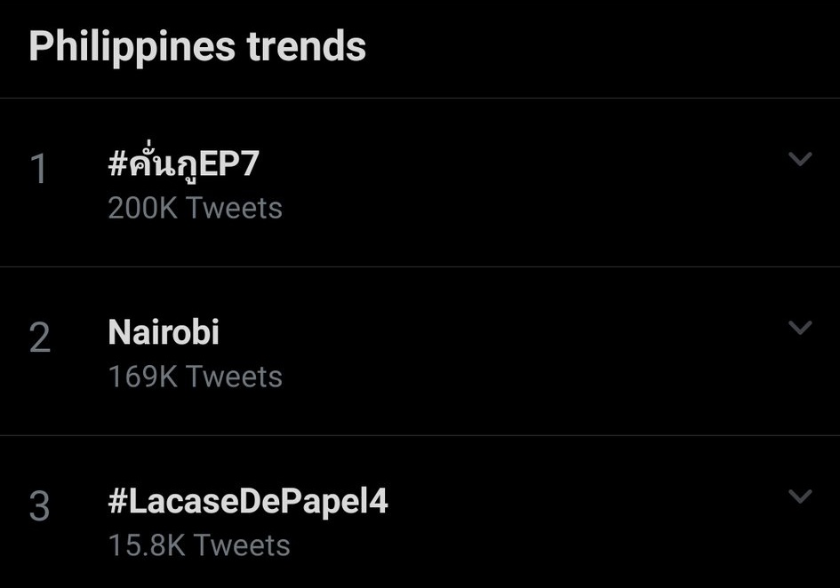 𝙎𝙖𝙧𝙖𝙬𝙖𝙩𝙏𝙞𝙣𝙚 on Twitter "TOP 2 TRENDS WORLDWIDE TOP 1 TRENDS THAILAND TOP 1 TRENDS PHILIPPINES