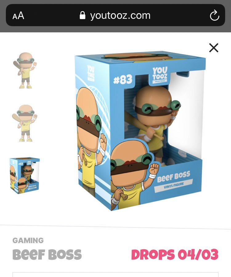Poofesure on Twitter "Today’s the day! Beef Boss Youtooz is available