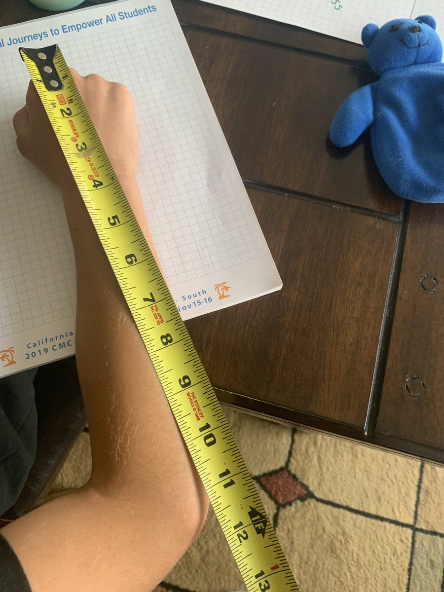 Jstevens009's tweet photo. Life skill my dad taught me a long time ago: your body has a built in ruler. Learn it, then use it for approximations. 

Knuckles, finger lengths, fist-to-elbow, all come in super helpful. https://t.co/etetuJ6tet