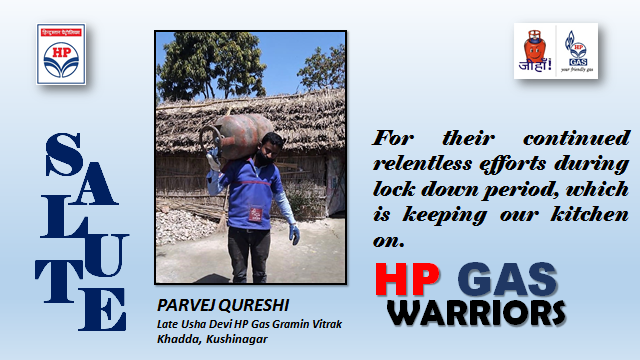 varnika_pathak's tweet photo. We salute our #HPGas Gas Deliverymen for their continued service to our customers during these difficult times. Kudos to team M/s Late Usha Devi #HPGas GV,#Kushinagar #coronawarriors @HPCL @Vila1445 @RajeshKTiwary1 @Rg03Goel @iammohitdhawan https://t.co/Z4hoLuAL0Y