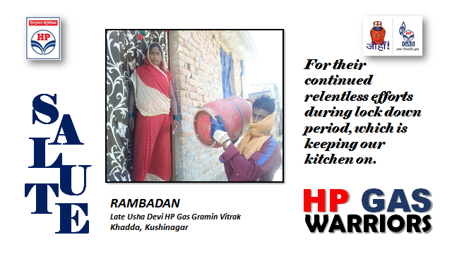 varnika_pathak's tweet photo. We salute our #HPGas Gas Deliverymen for their continued service to our customers during these difficult times. Kudos to team M/s Late Usha Devi #HPGas GV,#Kushinagar #coronawarriors @HPCL @Vila1445 @RajeshKTiwary1 @Rg03Goel @iammohitdhawan https://t.co/Z4hoLuAL0Y