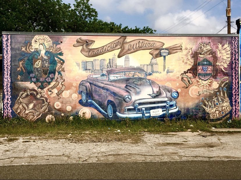 While we’re in San Antonio let’s head over to the West Side to check out the street art.