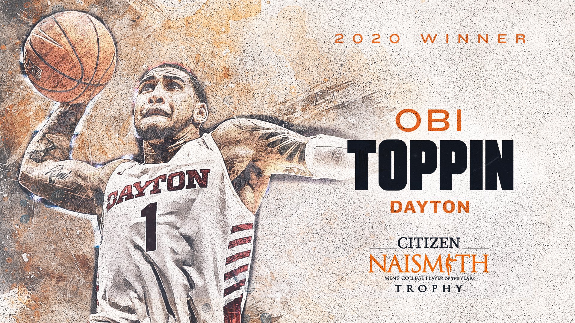 Dayton's Obi Toppin named 2020 Citizen Naismith Trophy winner