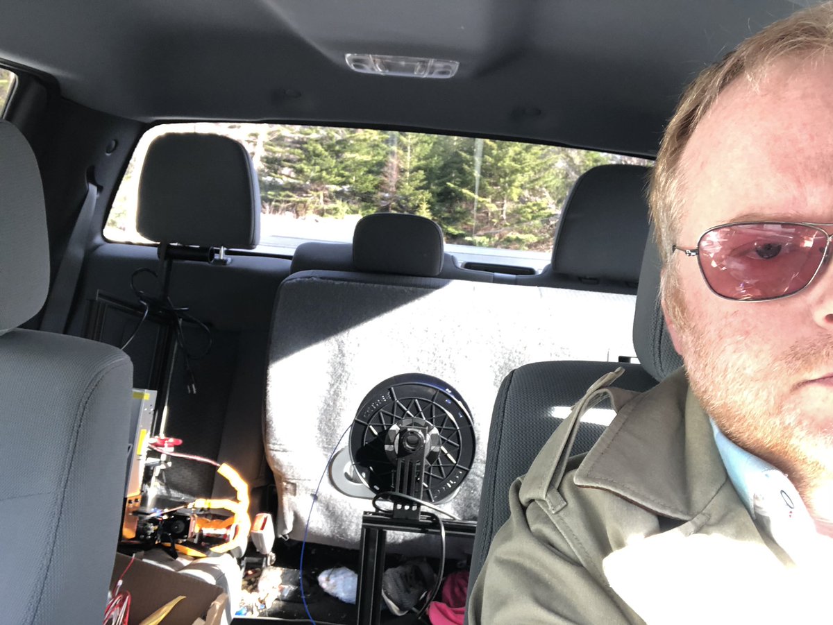 Delivered four 3D printers, filament, and spare parts to @poly_unity - they’ll be put to good use making PPE for @EasternHealthNL. Best of luck! <a href="/NLESDCA/">NLESD</a> @CrescentCoyote <a href="/donttrythis/">Adam Savage</a> <a href="/chinbeard/">Bill Doran</a> <a href="/wylie_butler/">Wylie Butler</a> <a href="/mrb43/">John Barron</a> #makersmakeadifference