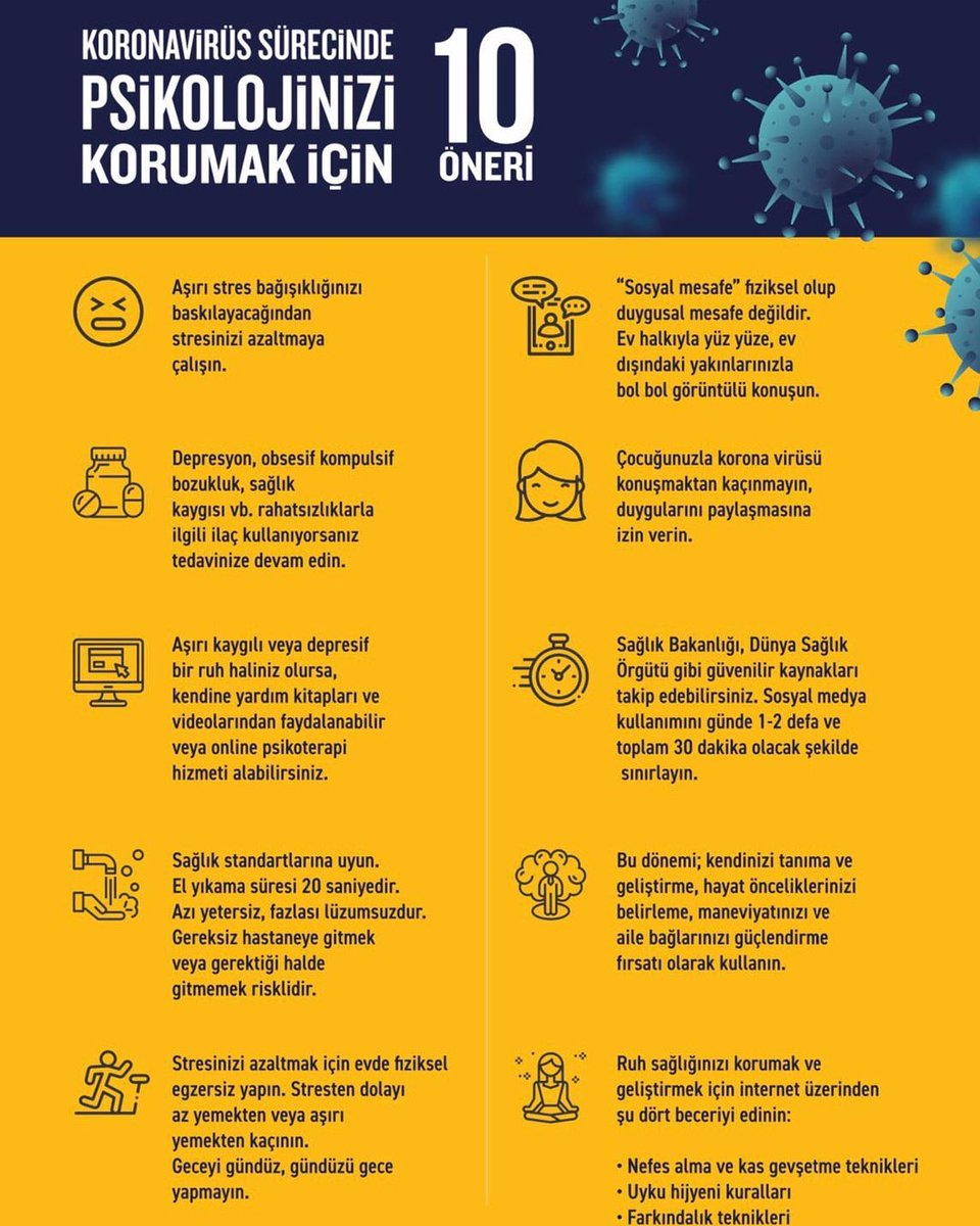 Ne yapmalı? Nelerden uzak durmalı? Hijyen ve sosyal mesafe kuralları yanında psikolojimizi salgın hastalığın etkilerinden nasıl korumalı? <a href="/zeynepturkoglu/">Zeynep Türkoğlu 🇹🇷</a> soracak <a href="/medaimyanik/">Medaim Yanık</a> cevaplayacak. 20:00’de <a href="/yirmidorttv/">24 TV</a> ‘te #evdekalTürkiye