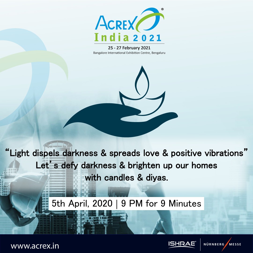 ACREX2021's tweet photo. Let's defy the darkness &amp; brighten up our  homes with candles &amp; lights.
This Sunday lighten up your home with the glimmers of hope! 

Light up candles, lamps or turn on the torch this 5th April @ 9 pm for 9 minutes.

#ishrae #covid19 #hope #lights #lamps #diya #rayofhope https://t.co/iGj41Kvlq4