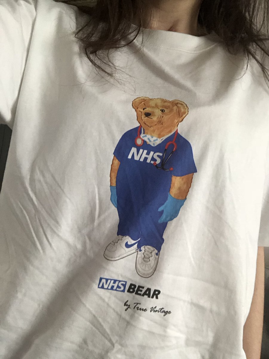 Just got this cute top in the post! And best of all the profit made goes to the NHS! #NHS #Nurse #NHSbear @TrueVintageGB #COVID19Pandemic