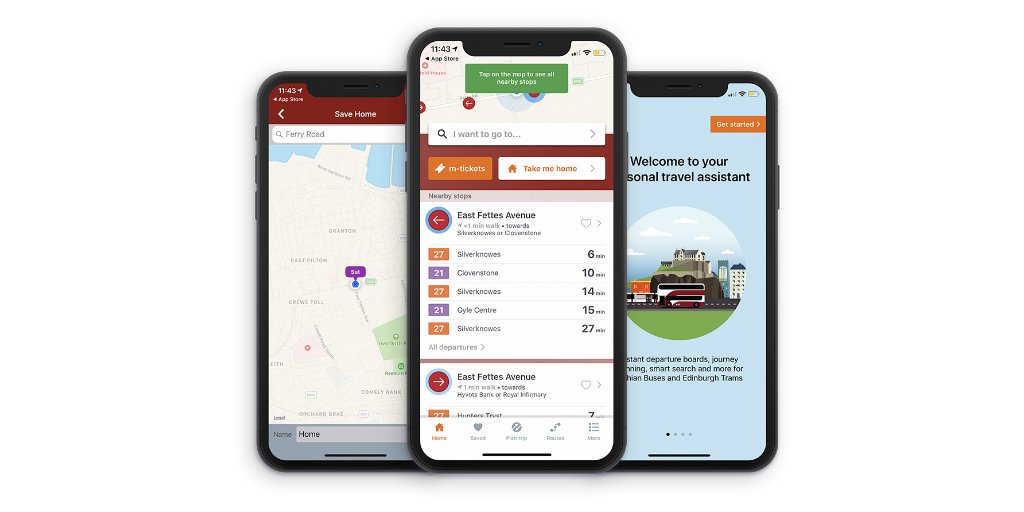 Download the Transport for Edinburgh mobile app to your smart device to plan journeys, see the latest travel information & service alerts:  http://www.tfeapp.com 