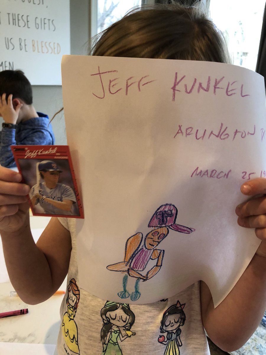 tdfitch's tweet photo. @MLB_OPA Hey Jeff- Hi from KC!  We’re doing some quarantine art by drawing some baseball cards and came across your ‘90 Donruss. Hope all is well! https://t.co/GRHtywUnP2