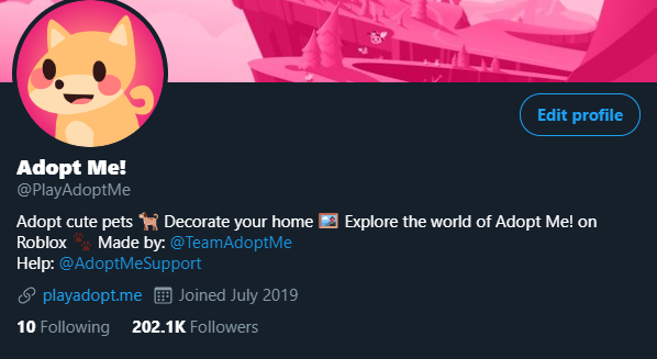 Adopt Me On Twitter Twitter We Made It To 200k Followers Keep It Up And We Might Just Catch Up To Instagram - adopt me logo roblox 2020