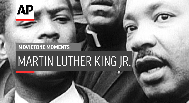 AP_Archive's tweet photo. #OTD in 1968, Martin Luther King Jr. spoke in Memphis, Tennessee. On the following day, King was assassinated. Here is a British Movietone report of the announcement of his assassination. https://t.co/UEUpI2oIVh #MovietoneMoments https://t.co/8yMTxOASf2