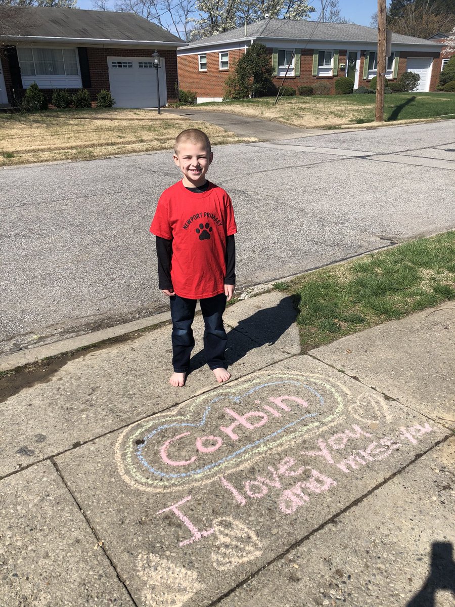 DustinHinson's tweet photo. Corbin was thrilled that Ms. Barth snuck in to leave him a message. #npstalk https://t.co/fQaj7efbOC