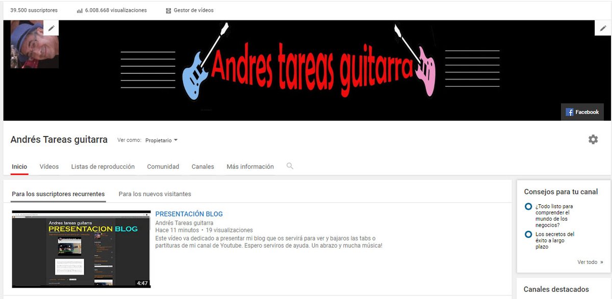 ¡¡Ya hemos llegado a los 6.000.000 de visitas en mi canal de Youtube desde que se abrió. Gracias a tod@s por vuestra confianza y espero continuar con vuestra ayuda!!
