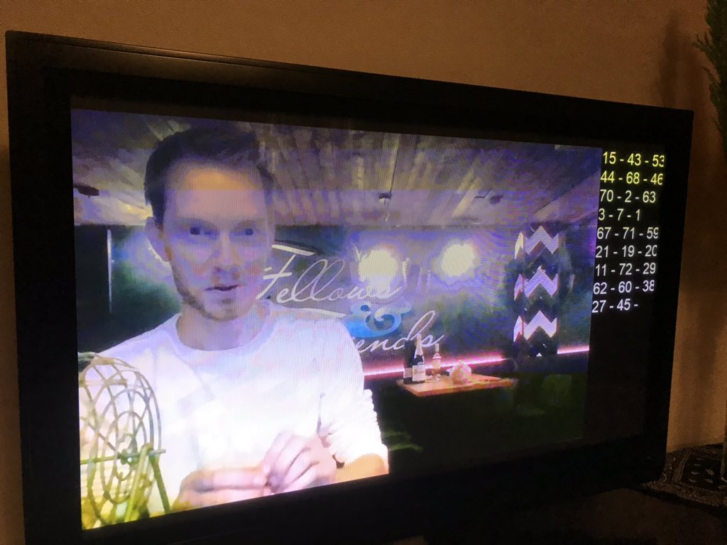 Jaap online met de bingogetallen <a href="/FellowsFriends/">Fellows and Friends</a> supergezellig