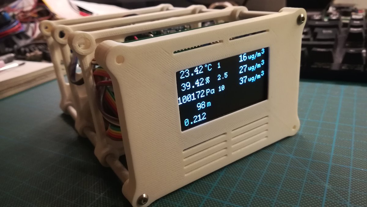 blenheim1968's tweet image. 3D printed, #Thingspeaks connected weather station with particulate matter (PM) measurement.
#Arduino
#arduinosensores
#NodeMCU
#electronics
#DIY
#3Dprinting
#Weather
thingspeak.com/channels/379398