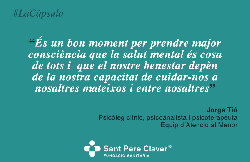 pereclavergrup's tweet photo. 📰PART 1 –Com ens afecta emocionalment el #confinament? 
➡️Jorge Tió, psicòleg de @fundspereclaver, aborda a #LaCàpsula aquesta situació des de la #salutmental amb una mirada particular a l’#adolescència: https://t.co/w0sN6ZRuiu Disponible en castellà https://t.co/RrGgeiXkRd