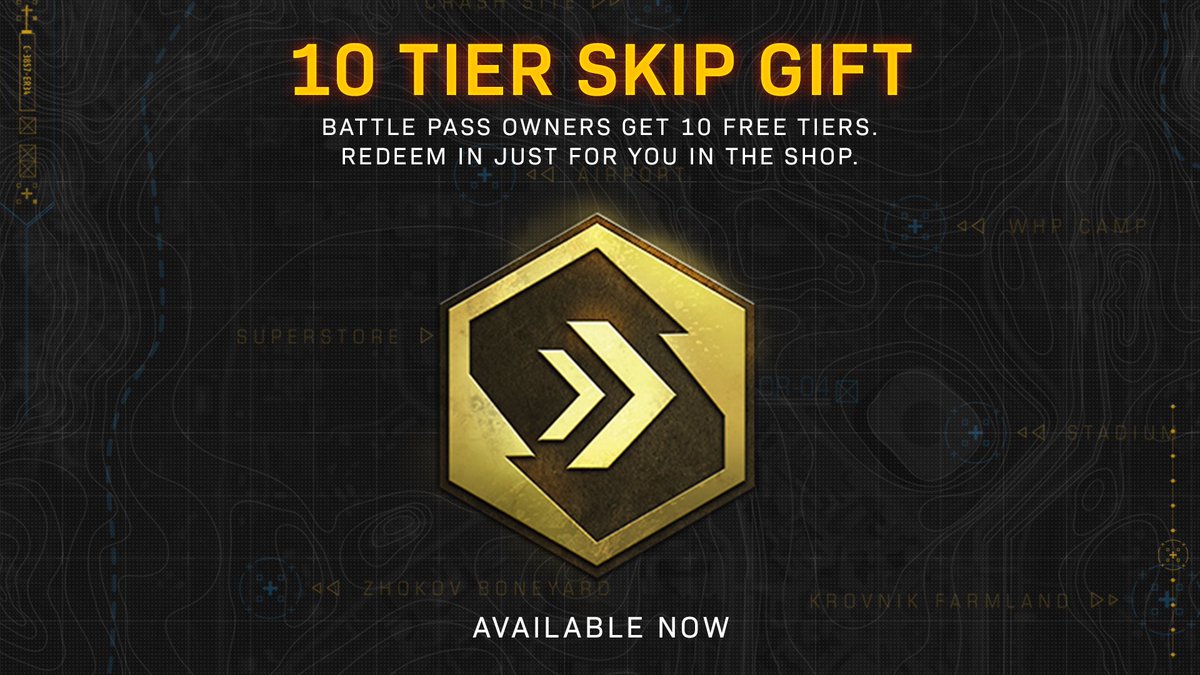 codintel8880's tweet photo. Haven’t already?
If you have Purchased the #MWSeasonTwo Battle Pass - You can Redeem a 10 Tier Skip Gift for Free by Visiting the “Just for you” Section of the In-Game Store!
Free Gift Ends on Sunday.
#ModernWarfare #COD #MW https://t.co/icIqlSJad2