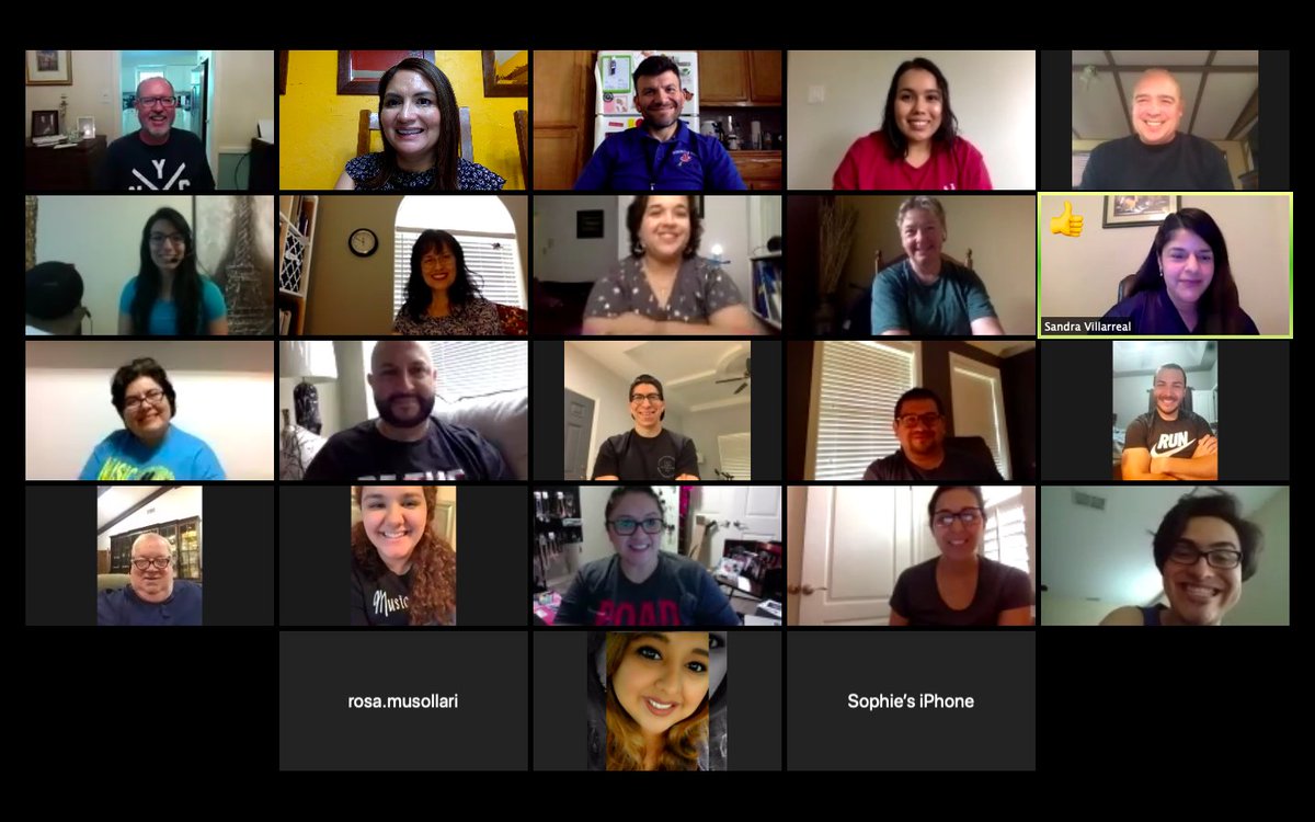 SylviaArguelles's tweet photo. MISD Elementary Music Teachers staying in touch @mcallenfinearts #DistrictLearning @McAllenISD #McAllenFineArts #DistrictOfChampions https://t.co/fRIsx5iVFg
