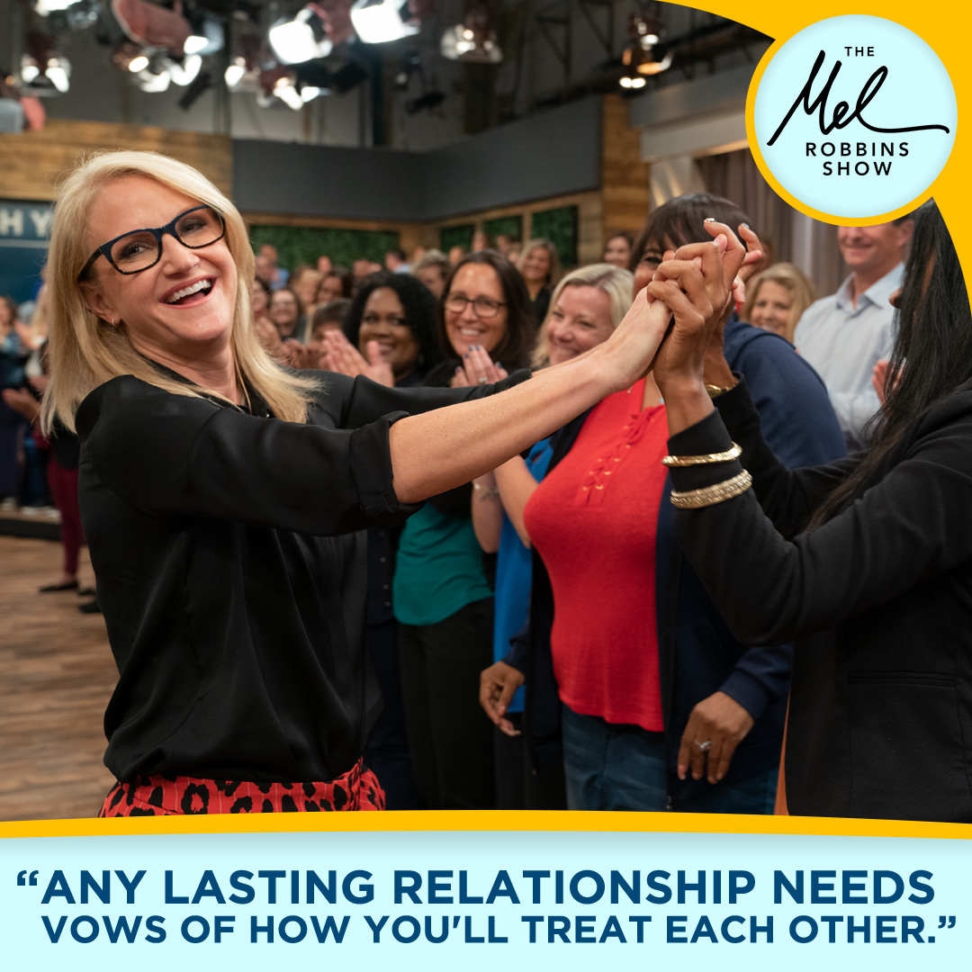 MelRobbinsShow's tweet photo. Communication is the basis of creating a happy and healthy relationship. What vows have you made with your loved ones? #MelRobbinsShow #ChangeIsInSight https://t.co/r03jkLjV0T