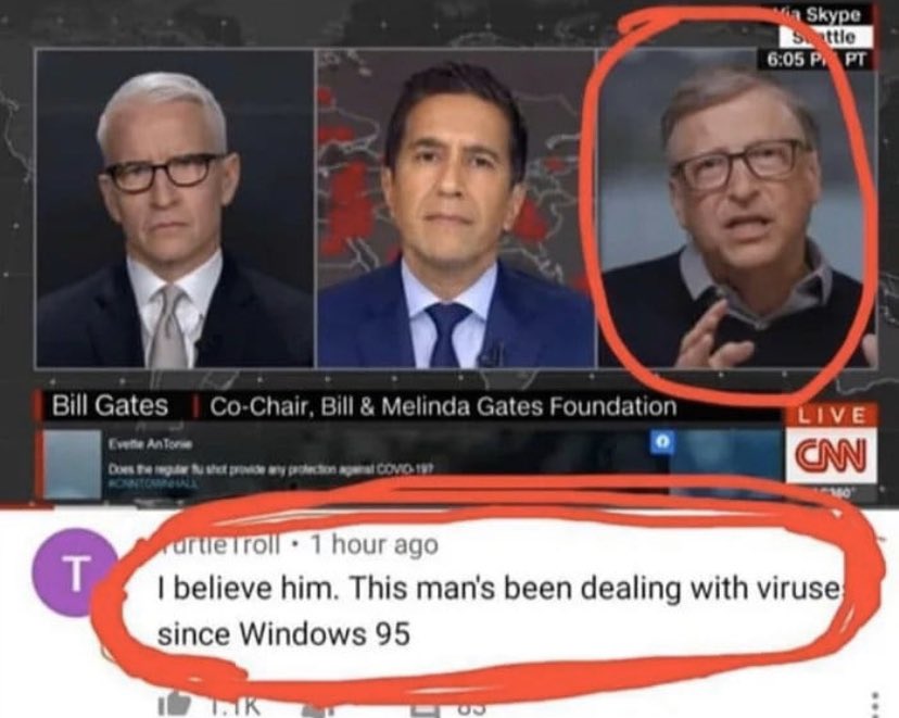 Humor and community will get us through #CoronaVirus. Have a safe and healthy weekend #IoT friends. 

#Windows95
