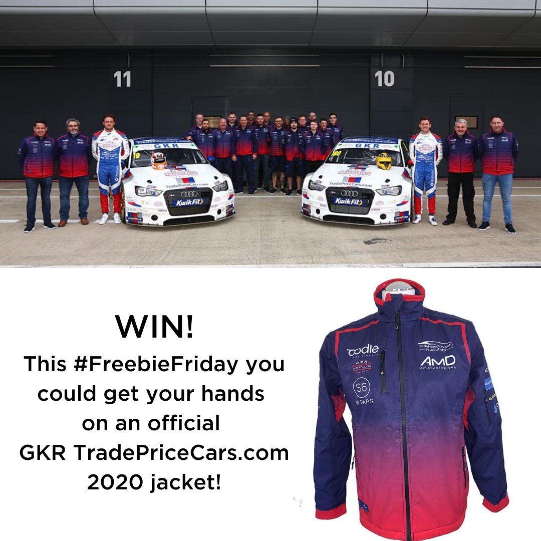 🌟 #FreebieFriday 🌟

WIN an official Trade Price Cars Racing Jacket up for grabs!

Tag a mate and retweet before 1900 on Wednesday 08 April to be in with a chance of winning... And of course, head to <a href="/OfficialBTCC/">Official BTCC</a> on Facebook and <a href="/BTCC/">BTCC</a> Instagram for more chances to #WIN