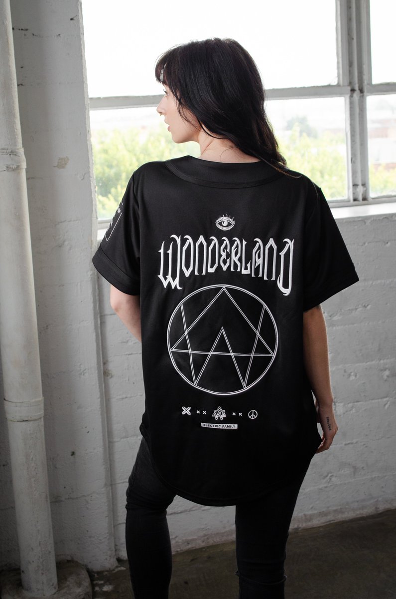 ElectricFamily's tweet photo. The @awonderland jersey restock is now LIVE! 🖤

Shop Now: https://t.co/MEyykqJOlG 💥 https://t.co/A5jjVJxW7r