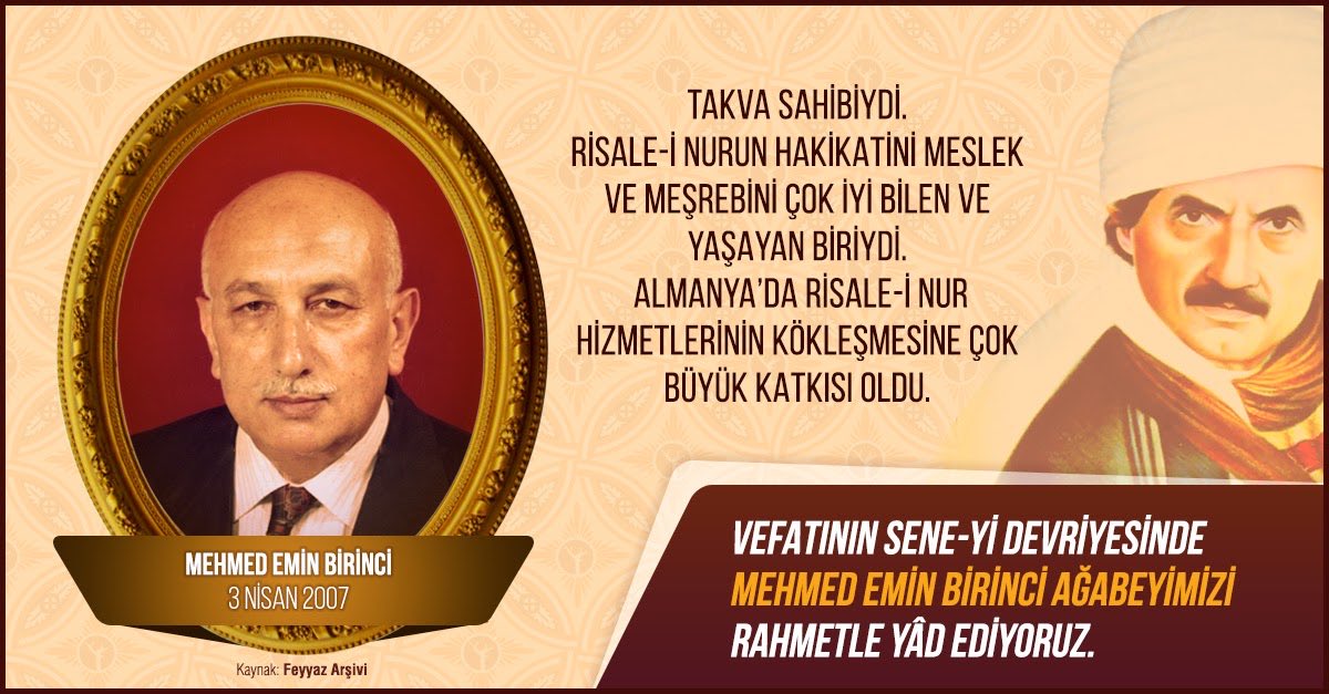 eksennur's tweet photo. Vefatının sene-yi devriyesinde Mehmet Emin Birinci ağabeyi rahmetle yad ediyoruz. https://t.co/qxiXaMeq9h