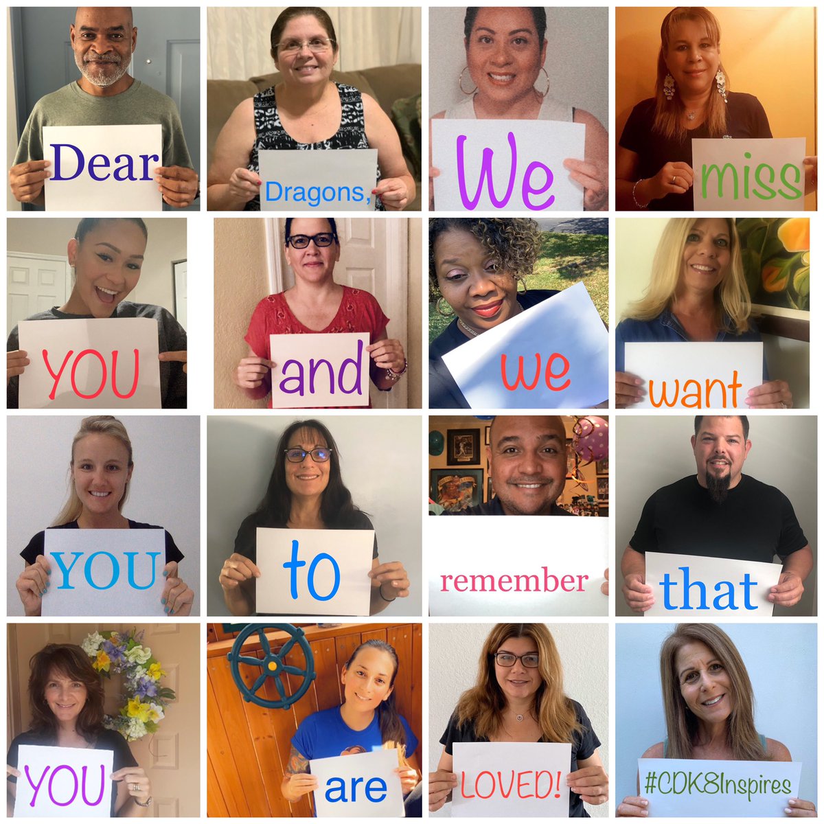CampbellDriveK8's tweet photo. Thank you to the best team around for this message to all of our @CampbellDriveK8 Dragons! #CDK8Inspires @MDCPSSouth @MDCPS #WeGotThis #MDCPSLearns https://t.co/mxPk7oZgDL