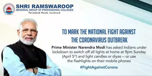 SrmgpcL's tweet photo. PM Modi urges countrymen to dispel the darkness spread by coronavirus by lightING a candle or a diya or flash a torchlight or mobile flash light.

Let's Celebrate the Festival of Lights together on April 5th 2020 @ 9:00PM
.
#FightAgainstCorona
#IndiaFightsCorona
#StayHomeStaySafe https://t.co/tCpIqxXsqD
