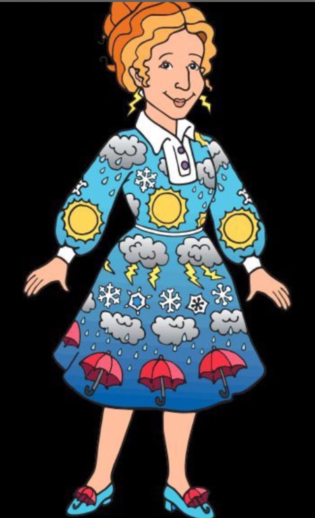 I am dressed like my favorite character Miss Frizzle in "The Magic Sch...