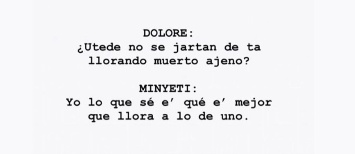 ismaalmonte's tweet photo. Dolore, ombe, no llore, ombe...

- @JudithRodP @LauraCanario https://t.co/Acd6y8QAUF