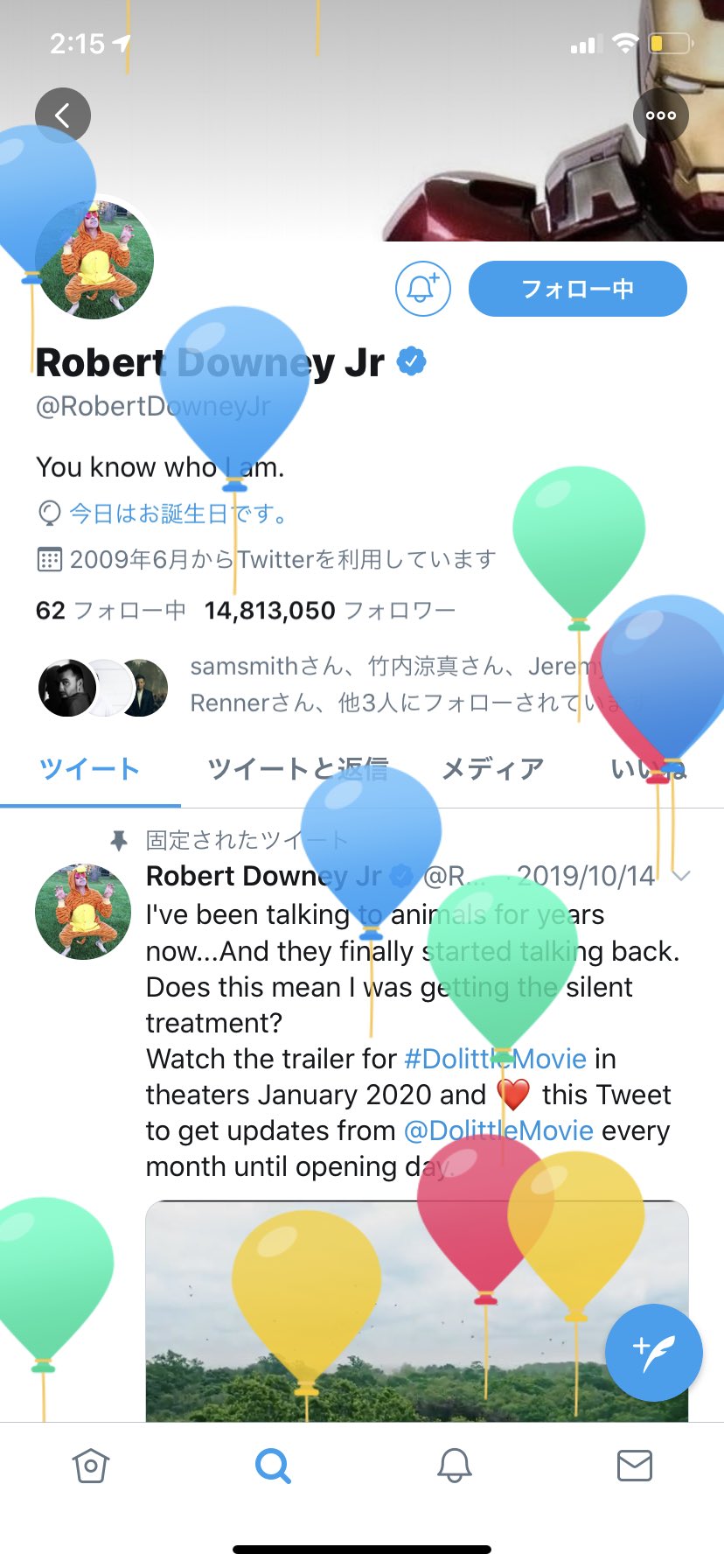 Happy Birthday Robert Downey, Jr. 