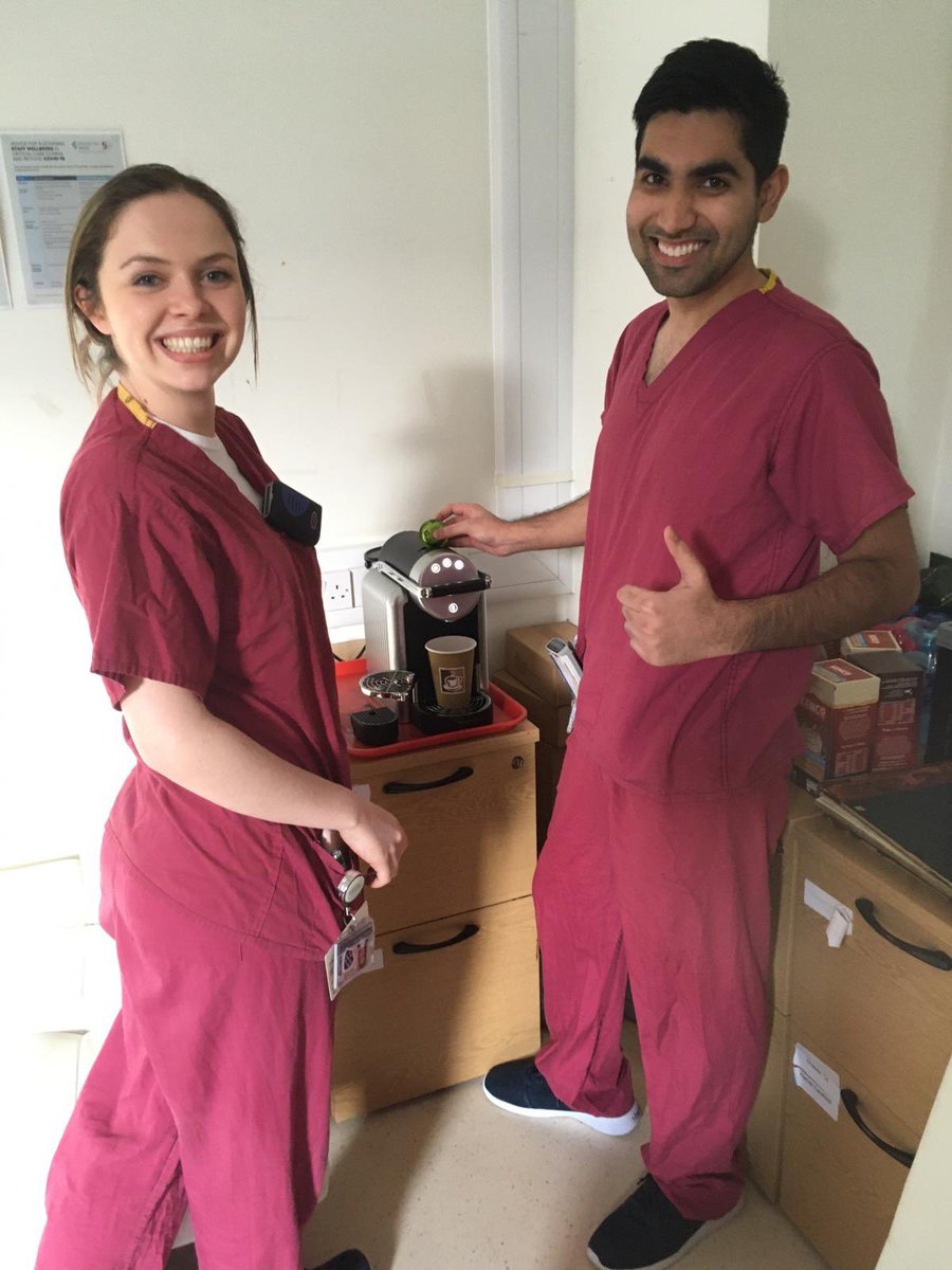 What would anaesthetists do without coffee! Huge huge thank you <a href="/NespressoUK/">Nespresso UK&Ireland</a> for your kind generosity!

Keeping #teamanaesthesia and #teamCCU <a href="/uclh/">UCLH</a> fuelled! 

#NHSstaff #NHSheroes