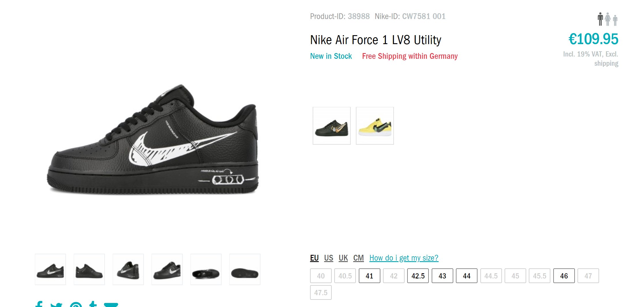 Air force utility restock discount