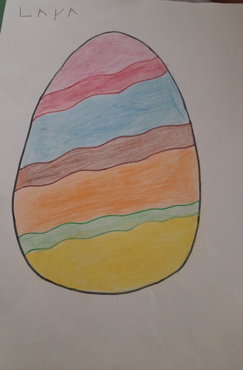 bhavihere's tweet photo. Easter egg by Laya, nursery @Dalry1876 @UpdatesLow #DalryEggs https://t.co/TLjDyu9FiS