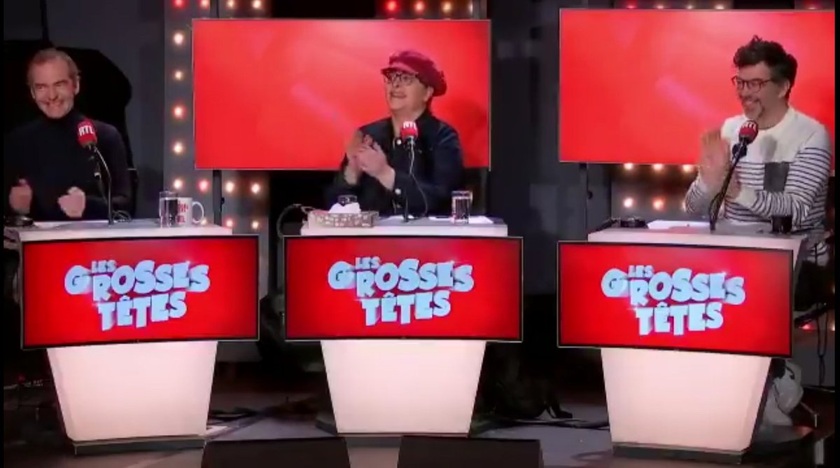 'Une journée sans rire est une journée perdue' Charlie Chaplin

MERCI aux @GrossesTetesRTL du jour pour cette émission légère, drôle et qui fait chaud au coeur ! 👏 @CarolineDiament @R_Bachelot #ValérieMairesse @ruquierofficiel @FranckFerrand @Jeanfi_Janssens #StéphanePlaza