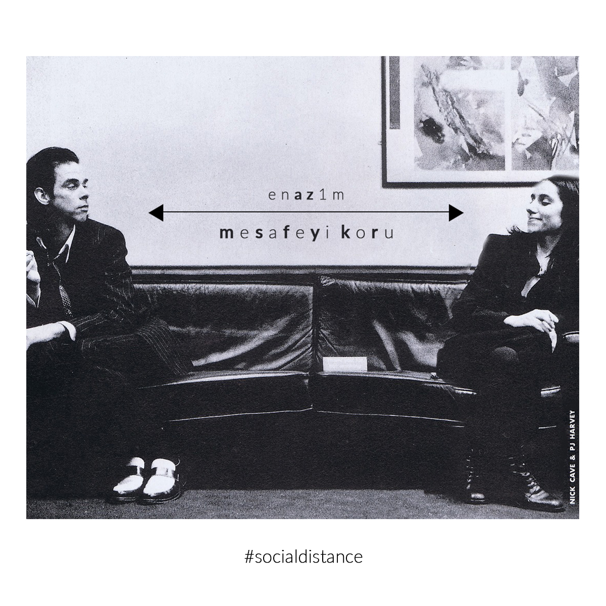 m e s a f e y i k o r u , h e n r y l e e ! 🦋🎸 @nickcaveofficial @pjharveyofficial 

#socialdistance #music #mesafeyikoru #enaz1m #coronavirus #coveredit