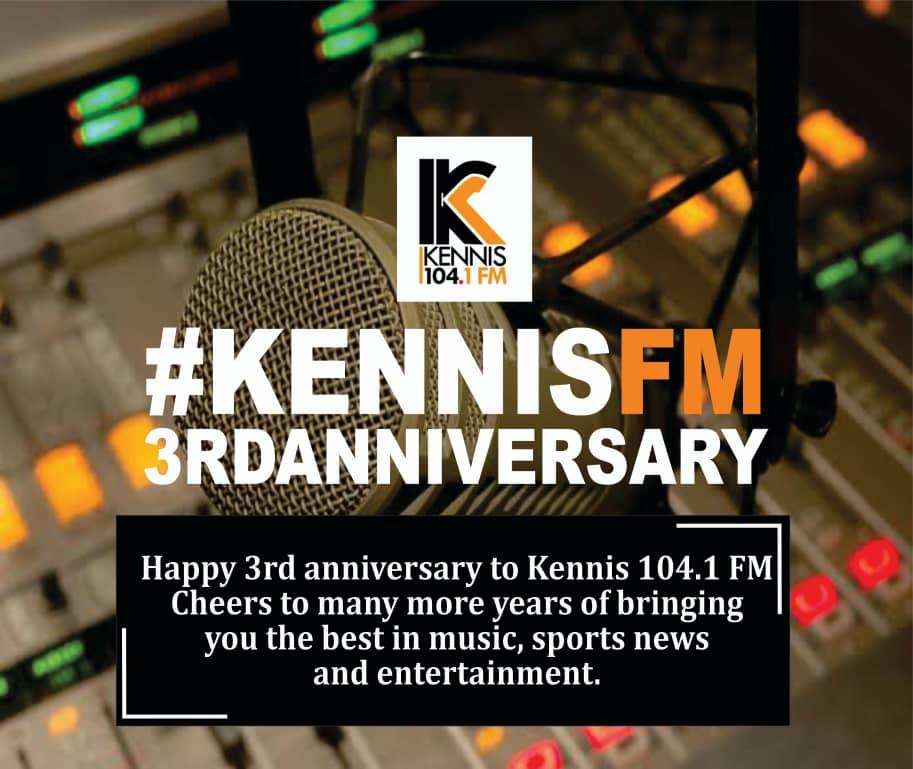 Happy birthday to us! 💃 It's been a party on air all day and you can't afford not to tune in right now. 😁
Thank you for always listening to @kennis104fm 😘
Graphics : <a href="/Rashy_Man/">Abidemi عبد الرشيد🤴🏻🇨🇮🇳🇬</a> 
#kennisfm3rdanniversary