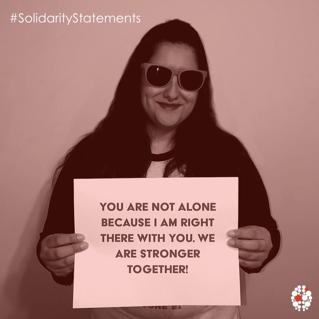 MigraineDisordr's tweet photo. We are looking for #SolidarityStatements to share with the community during these uncertain times.
Join us by following these steps:
1. Write your #SolidarityStatement on a paper
2. Take a photo holding your sign
3. Send it to info@migrainedisorders.org https://t.co/513iJZIbHs