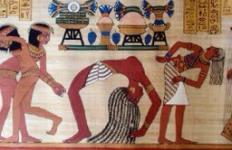 Our story begins in the Egyptian Middle Kingdom (2000 B.C.)Forms of women’s competition were somewhat different than we experience in 2020 A.D.Contests revolved around two key aspects of  #Egyptian life:1. Food acquisition-  #hunting &  #fishing2. Entertaining -  #acrobatics