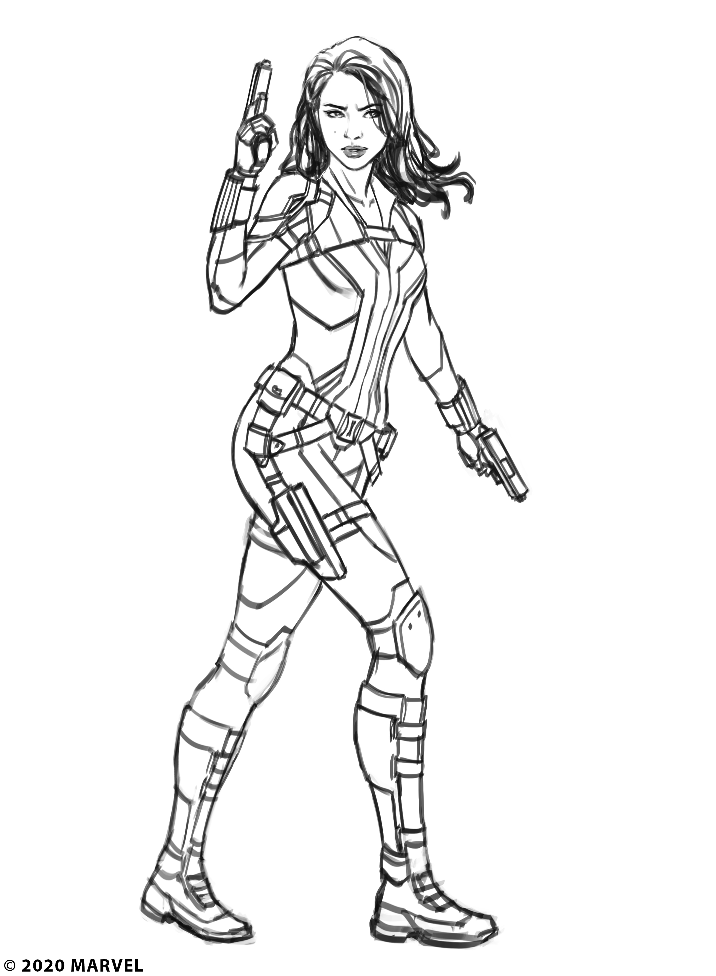 Black Widow Coloring Pages