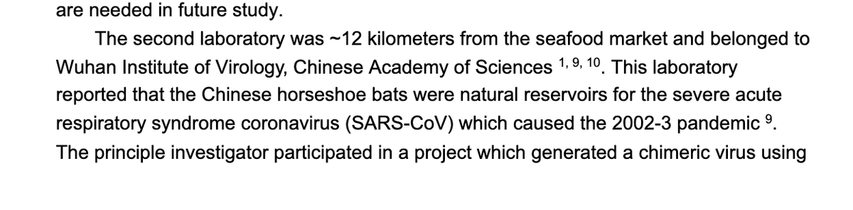 Dr. Botao Xiao’s paper theorizes that the coronavirus originated from bats being used for research at either one of two research laboratories in Wuhan. https://bit.ly/39GzJif 